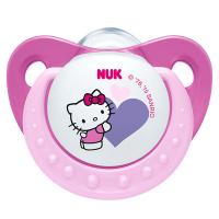 NUK安睡型Hello Kitty印花硅胶安抚奶嘴(0-6个月)