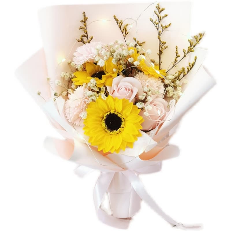 满天星花束康乃馨送男同学毕业礼物玫瑰香皂花送女生朋友5表白fenghou 钻蓝色玫瑰混搭花中款 价格图片品牌报价 苏宁易购梦舟家居生活专营店