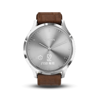 Garmin佳明vivomove HR光电心率监测智能时尚防水运动健身功能手表防水深度值50m（经典版 沉稳棕）