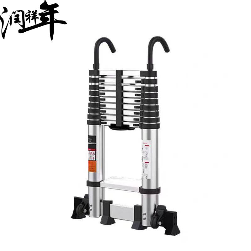 铝合金伸缩梯 升降梯 竹节梯 直梯6.1米TZ33/台高清大图