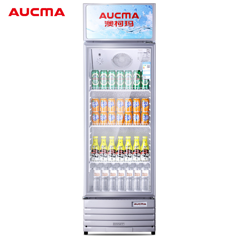 澳柯玛aucma展示柜sc228ne228升商用单门冷藏展示柜冰柜保鲜饮料柜