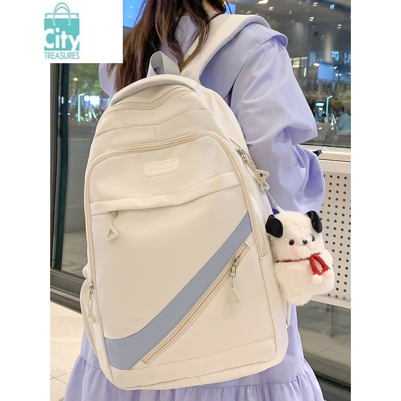 bangdou书包女生大学生多层高中学生初中生轻便软小学生2023新款双肩