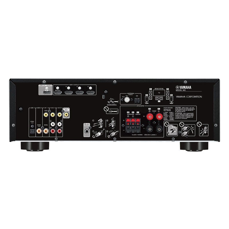 Yamaha/雅马哈 RX-V383 数字5.1家庭影院功放大功率蓝牙 USB收音 金色