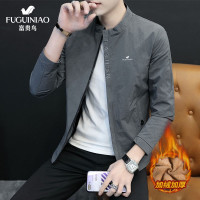[不打烊,正常发货]富贵鸟男士夹克男2021春秋冬季新品外套立领夹克衫潮流青年休闲韩版男装男士上衣冬装加绒加棉加厚