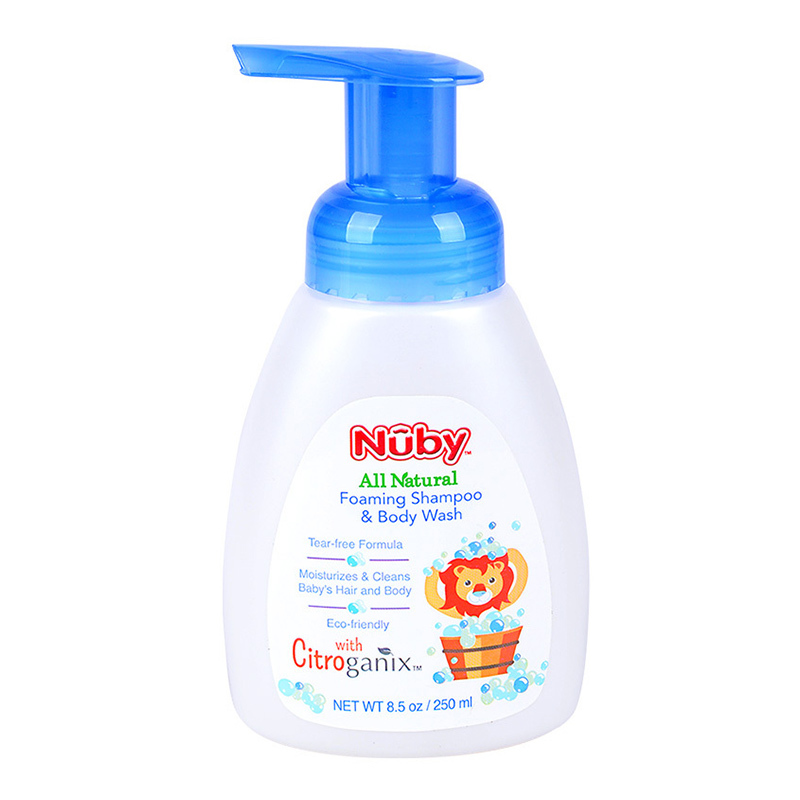 美国 努比(Nuby)洗发沐浴乳婴儿二合一沐浴露橘子宝宝系列250ml