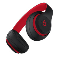 beats studio3 wireless 十周年纪念版桀骜黑红色无线蓝牙耳机 录音师头戴式降噪耳麦MRQ82PA/A
