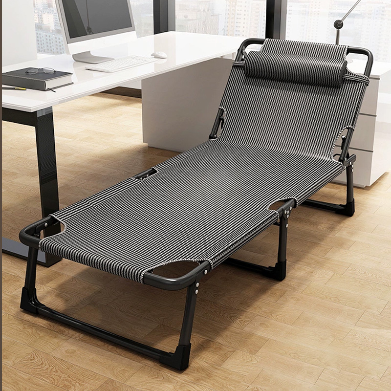 昇恒轩折叠床单人家用办公室午睡便携躺椅简易陪护午休行军床折叠床 193*66*30cm 张高清大图