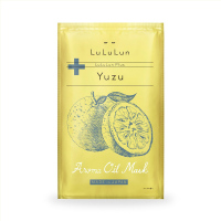 LULULUN Plus日本限定柚子果皮精油面膜 20ml/片*5 面贴膜 弹力补水 滋润营养 任何肤质通用