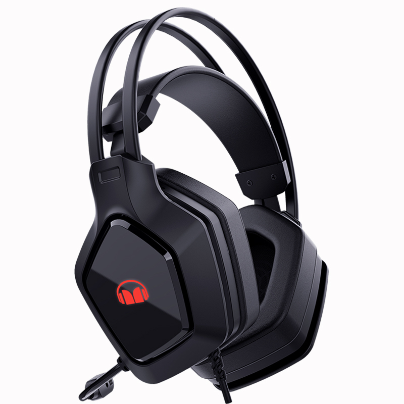 魔声monstern1电竞游戏耳机立体环绕声黑色35usb接口听声辨位吃鸡耳机