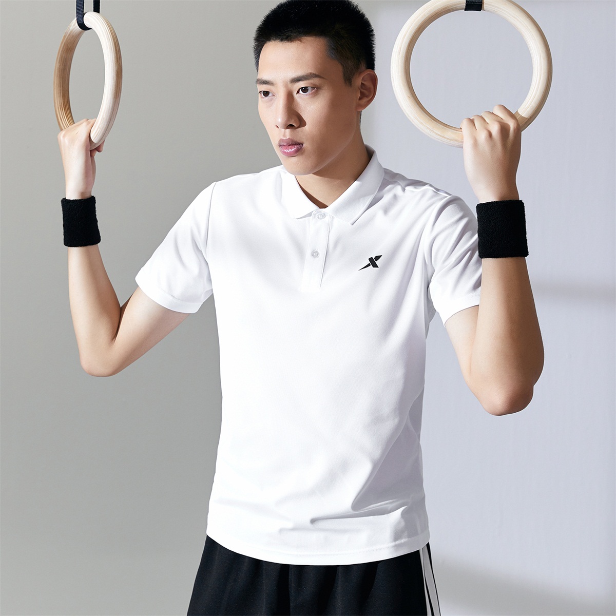 特步运动polo衫男短袖t恤2021夏季新款男士翻领透气舒适半袖时尚运动