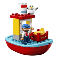 [大颗粒 防吞服]LEGO乐高得宝系列 10875智能货运火车 大颗粒积木玩具学龄前玩具幼儿园玩具