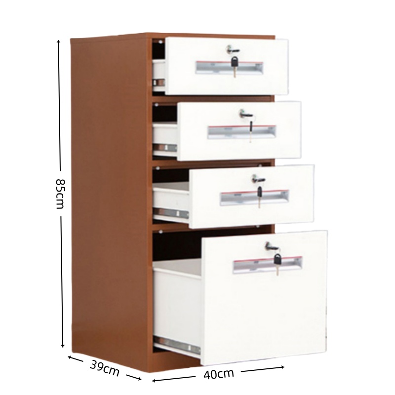 智叶舟矮柜文件柜四抽40*39*85cm台高清大图