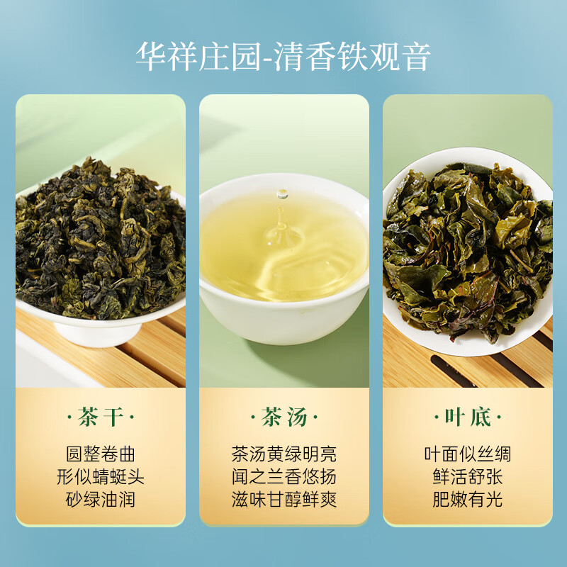 华祥苑(EMPEREUR) 华祥庄园 组合茶叶 凤凰单丛安溪铁观音特级16.8g盒装品鉴茶叶高清大图