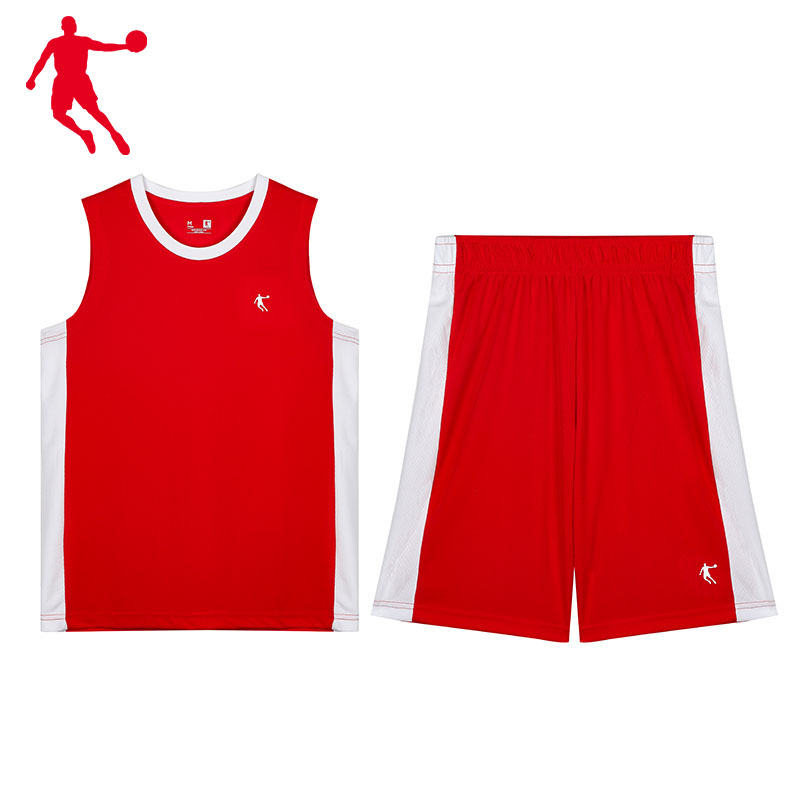 乔丹篮球服新款宽松透气无袖上衣美式青少篮球运动套装