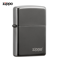 之宝(Zippo)打火机 黑冰商标 镀铬镭射150ZL 煤油防风火机-新机无油