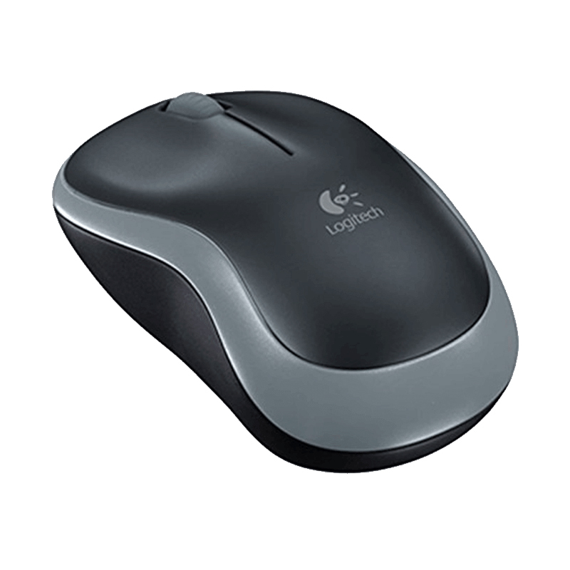 罗技(Logitech)M186无线鼠标 灰色×10个装-B2B