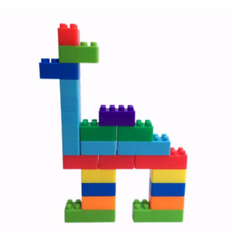 儿童早教益智力小块状积木塑料拼插拼装玩具宝高式大颗粒玩具图片