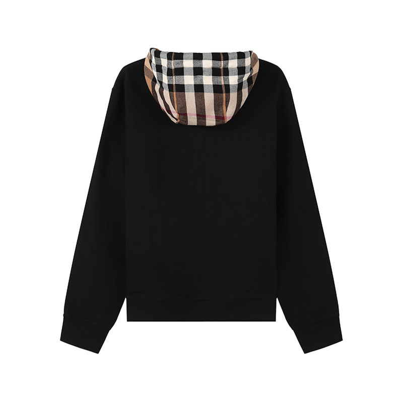 博柏利 burberry 女款棉质连帽拉链卫衣开衫运动衫外套8055868