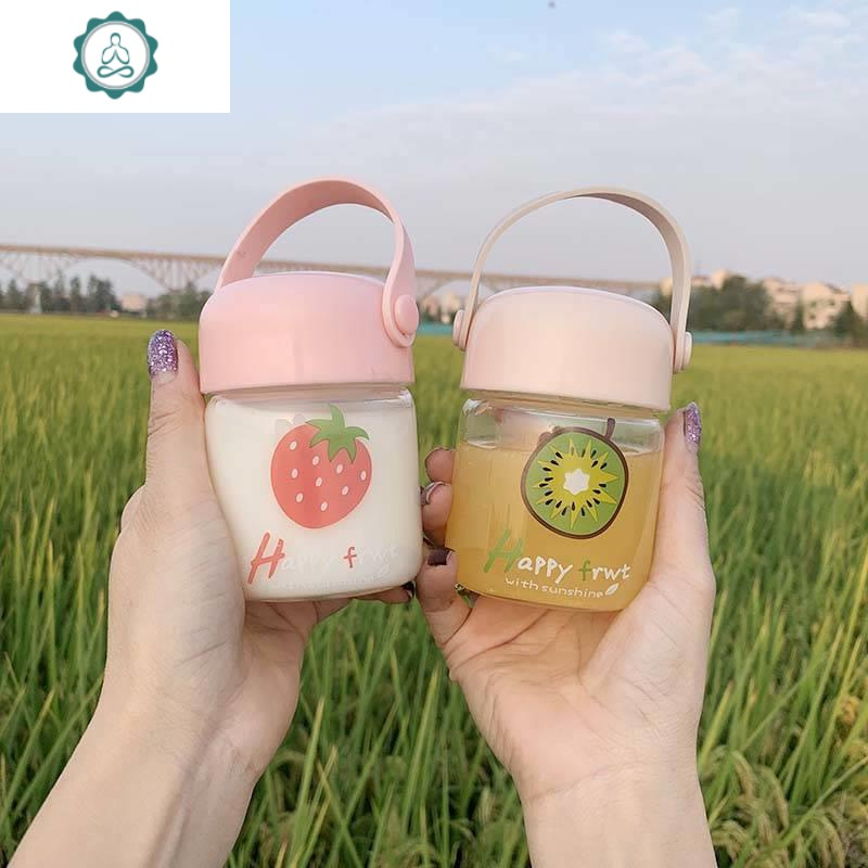 水果莓日系清新迷你喝水小杯子号网红抖音少女心玻璃杯