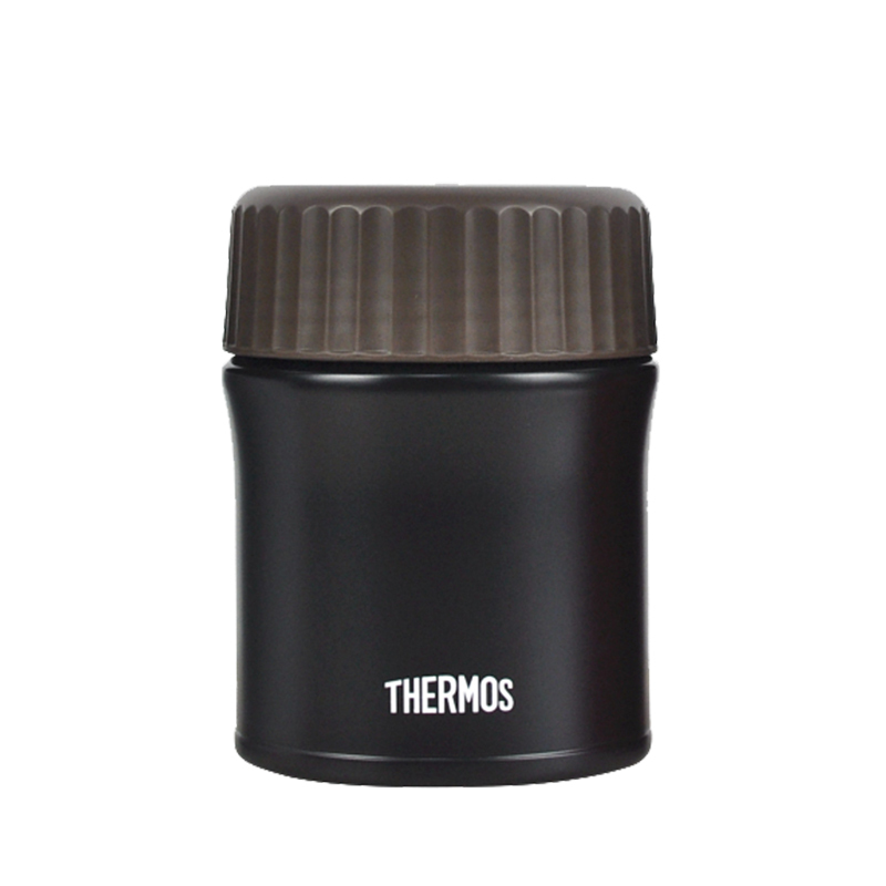 [380ml轻巧便携]THERMOS膳魔師 师焖烧杯 0.38L 黑色 JBI-383 黑色304不锈钢保温杯