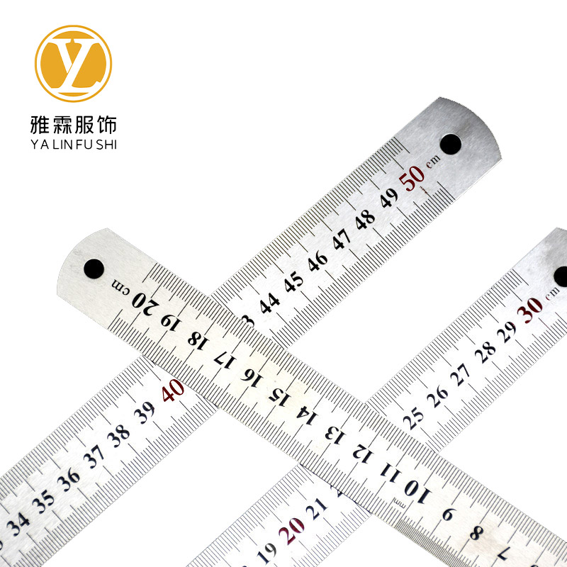 雅霖服 钢板尺20cm 把高清大图