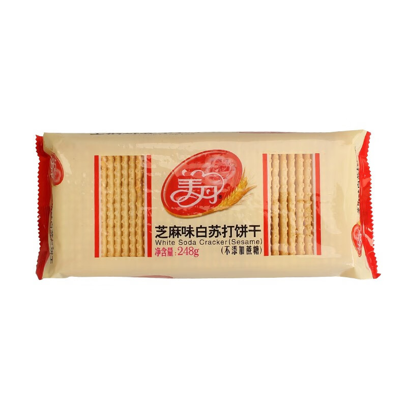 美丹(MEIDAN) 白苏打饼干248g*3(芝麻)