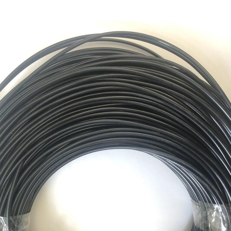 亮黑色(实心2.4毫米)半斤试用 pe藤条手工编织材料实心2.