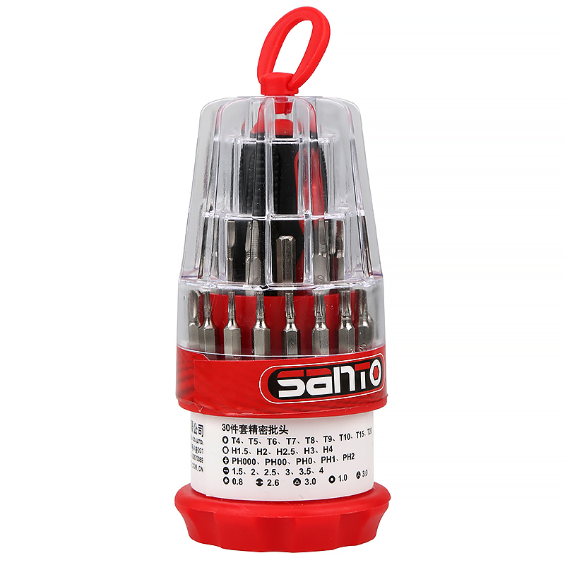 赛拓(SANTO)1110 30件套宝塔精密螺丝批套装 手机维修组套螺丝刀改锥套装