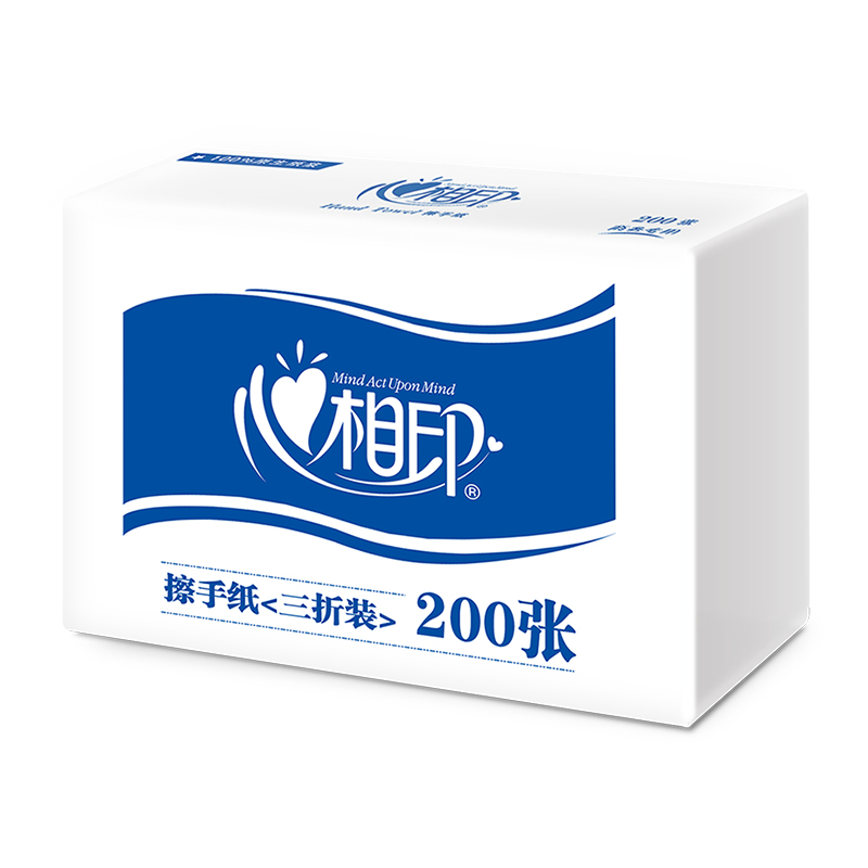 心相印 CS001(箱装)商用(蓝色)箱装擦手纸(20包装)