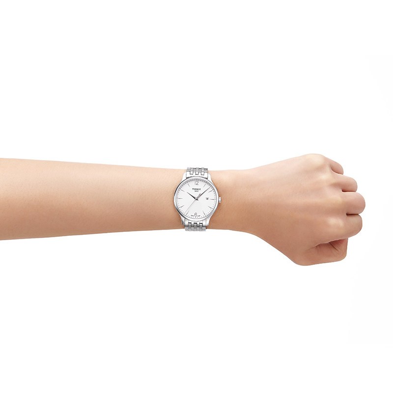 天梭(TISSOT)手表瑞士品牌男表 经典商务正装 休闲钢带俊雅系列 石英表 男 T063.610.11.037.00