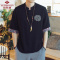 俞兆林(YUZHAOLIN)中国风男装T恤男短袖亚服唐装中式汉服宽松加肥加大码半袖潮