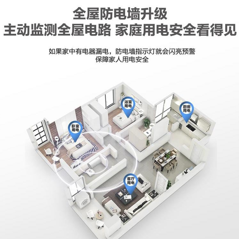 海尔(Haier)电热水器家用储水式80升3300W两挡变频速热手机APP操控节能健康抑菌预约洗浴