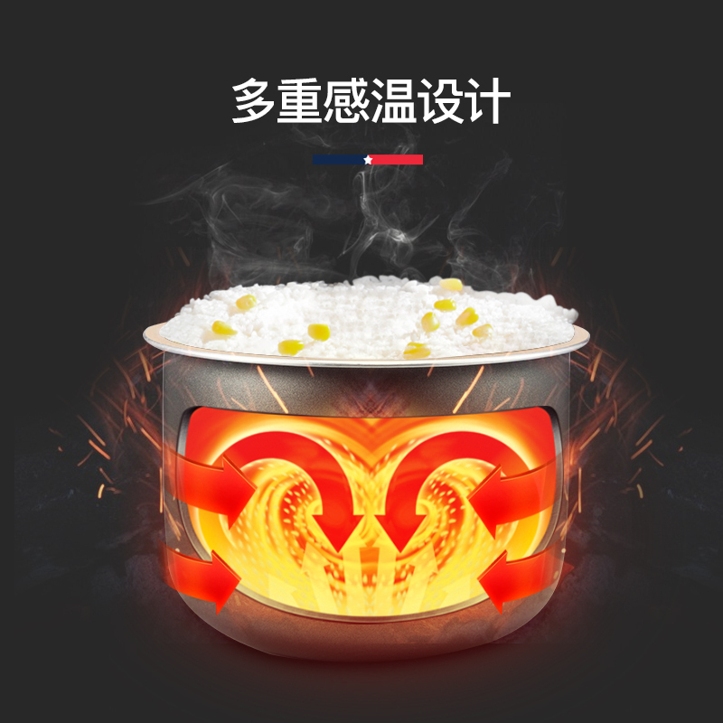 迈卡罗(Macaiiroos) 双胆电饭煲 电饭锅 煮饭器 MC5065