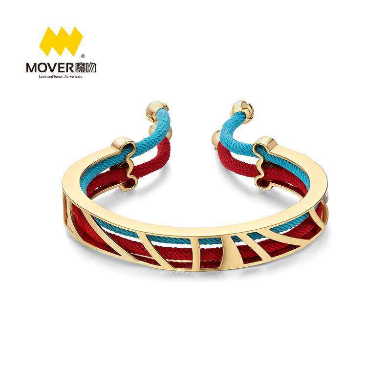 狮王阿醒 正版授权 Mover魔吻 狮王阿醒系列创意叠戴狮纹手镯 首饰手链
