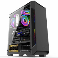 牛头 AMD九代八核处理器A9-9820/核显/8G运行内存/256G固态硬盘 外置无线WIFI 学生上网课家用办公游戏无线上网台式机组装电脑台式电脑 DIY组装机 电脑主机 整机
