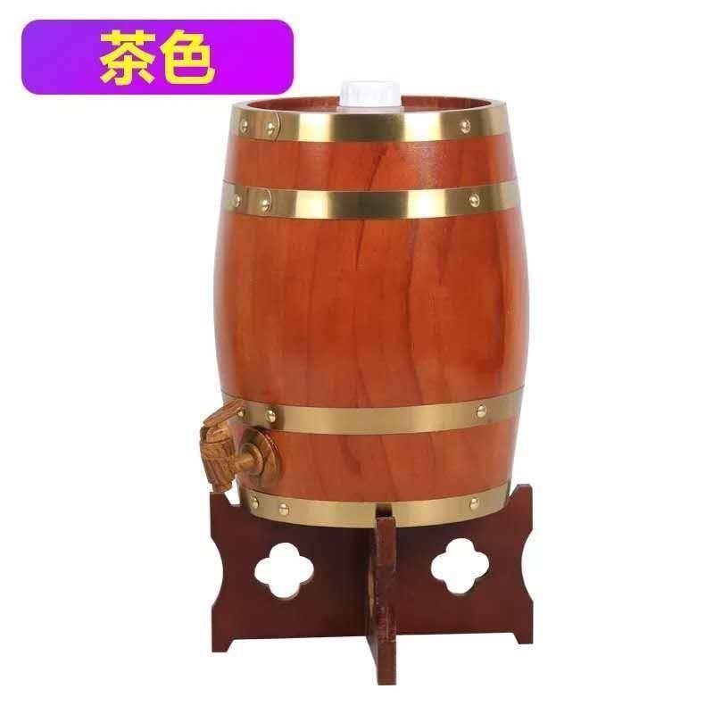1.5l30l橡木酒桶白酒桶小木桶酒庄摆件橡木酒具复古酒桶白酒桶|复古色 1.5L