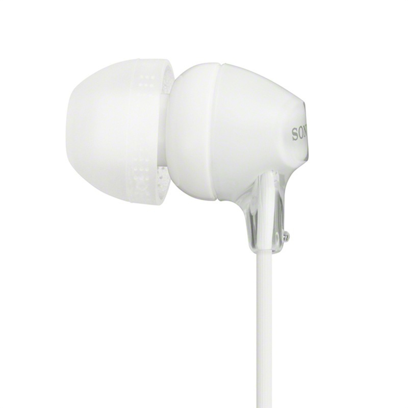索尼(SONY) MDR-EX15LP 耳机入耳式重低音手机通用电脑音乐耳塞 白色