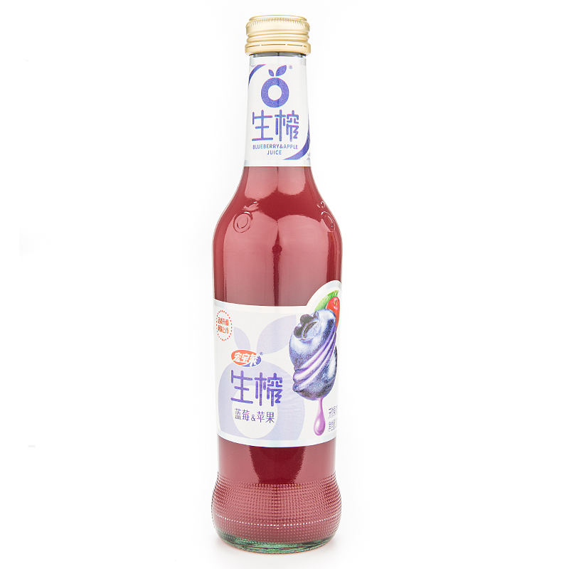 宏宝莱生榨蓝莓天然果肉300ml*15整箱