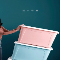 特大号加厚收纳箱塑料衣服储物盒法耐家用储物盒子衣物整理箱子带滑轮