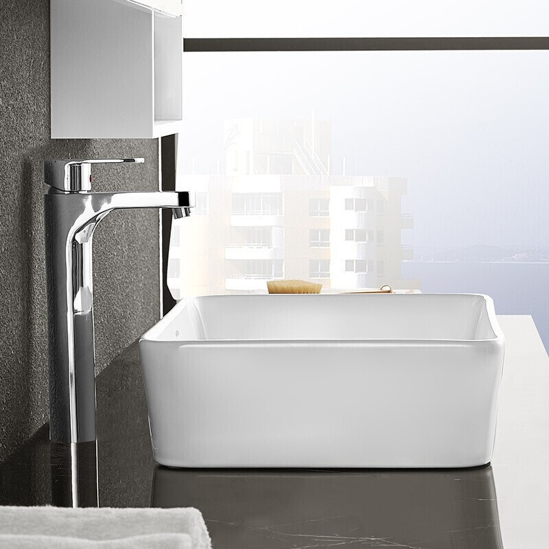 箭牌卫浴arrow方形洗脸盆台上盆洗脸盆艺术盆方形洗手池阳台卫生间