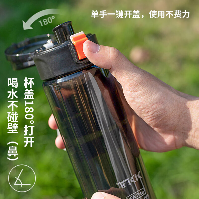 TKK水杯学生上学专用耐高温tritan运动水壶儿童弹盖直饮杯子男士茶杯高清大图