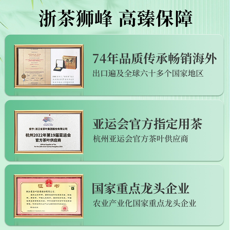 狮峰牌2025新茶明前特级优选安吉白茶茶叶100g散装春茶绿茶高清大图