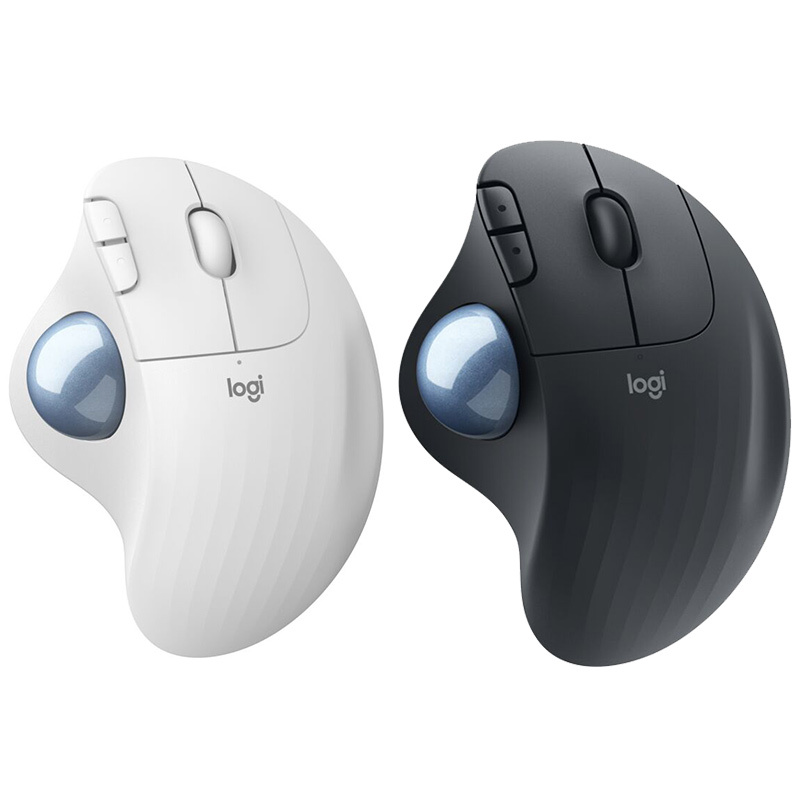 罗技(Logitech)ERGO M575无线轨迹球鼠标优联笔记本电脑绘图鼠标M570 无线蓝牙鼠标 白色