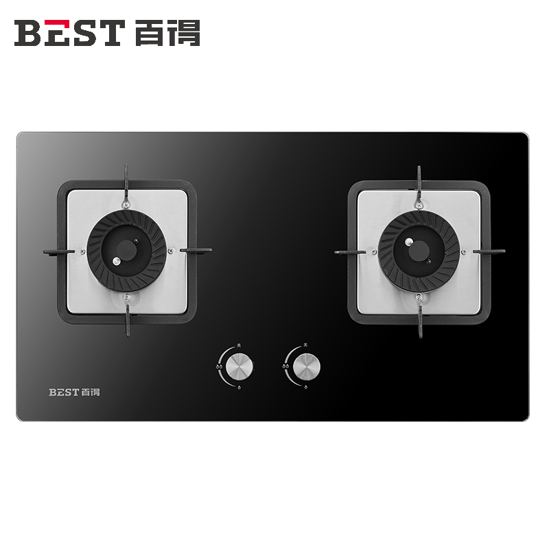 百得(BEST)华帝股份燃气灶JD67B 4.1kW台嵌两用灶具梯旋烈焰猛火加宽底壳自由换装铝合金炉头液化气高清大图