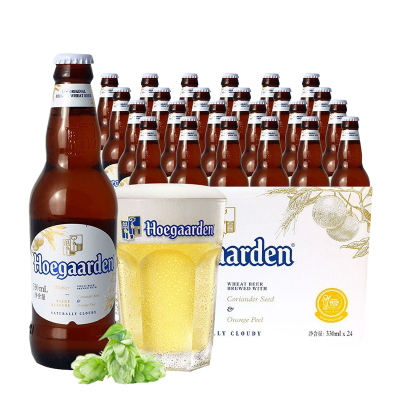 Hoegaarden/福佳啤酒精酿小麦白啤酒330ml*24瓶