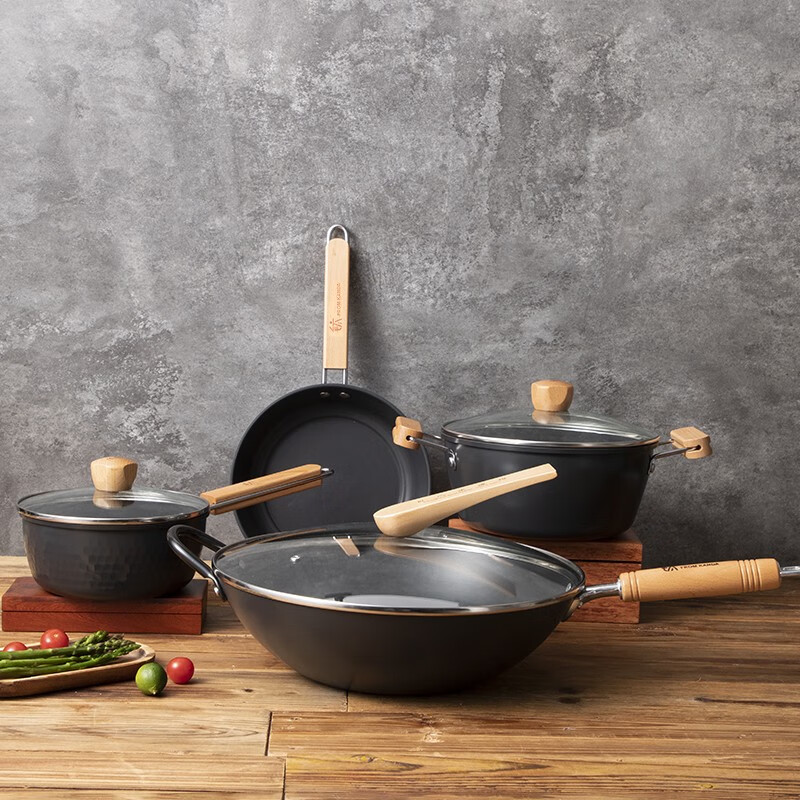 神田臻钛系列钛合金锅具 4件套