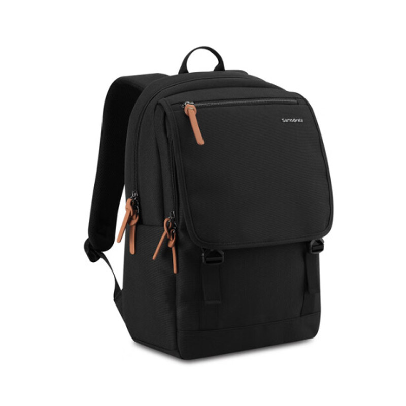 新秀丽时尚双肩包休闲文艺电脑包 灰色TR1*08110