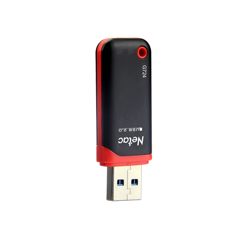 朗科(Netac) U盘 G724 16G USB2.0 红黑色高清大图