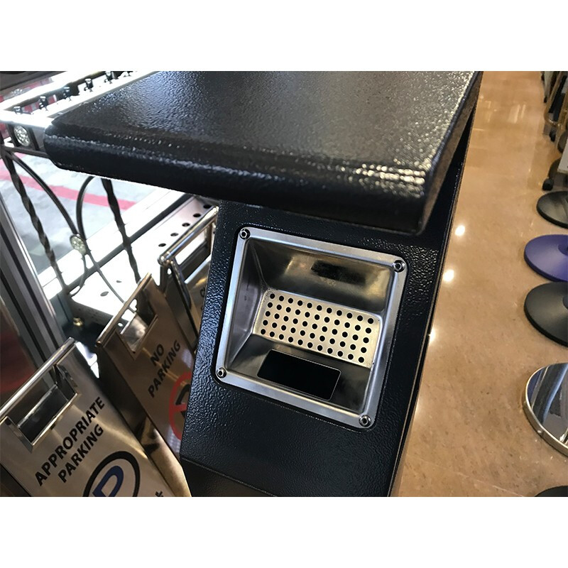 GNF南方酒店户外烟灰柱立式座地烟灰桶不锈钢烟头垃圾桶酒店大堂商场单位公共场合吸烟区灭烟柱烟蒂收集器高清大图