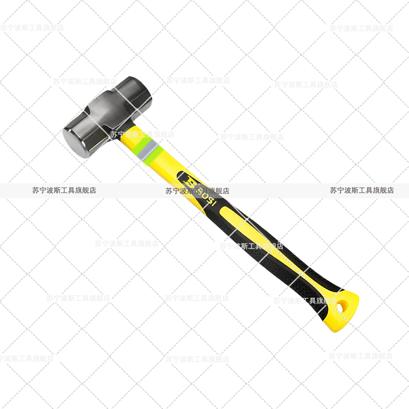 波斯(BOSI) 荧光系列纤维柄八角锤 3LB 把高清大图